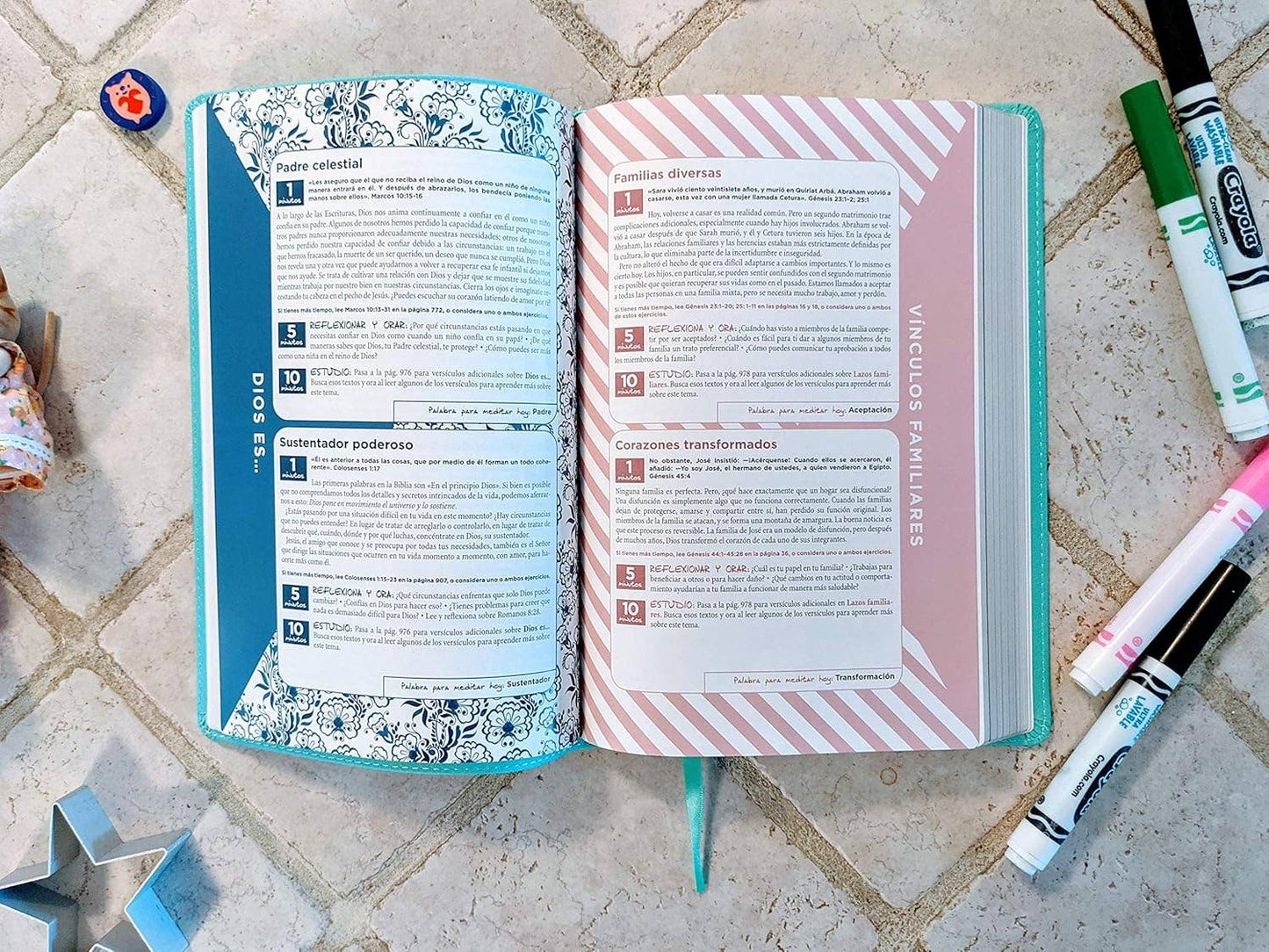NVI, Biblia de la Mamá Ocupada, Leathersoft, Turquesa
