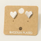 Gold Dipped Polished Mini Stud Earrings