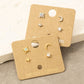 Star Moon Stud Earrings Set 4pc