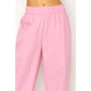 Poplin High Waist Wide Leg Pants