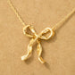 Ribbon Bow Pendant Necklace