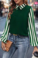 Houndstooth Collar Long Sleeve Blouse