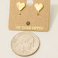 Gold Dipped Polished Mini Stud Earrings