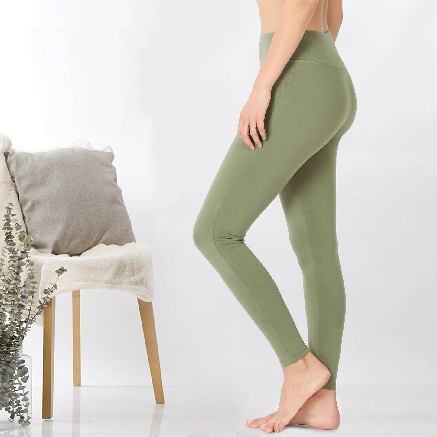 `.Tummy control waistband leggings