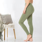 `.Tummy control waistband leggings