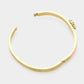 Quatrefoil Hinged Bracelet