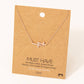 Double Cross Pendant Necklace