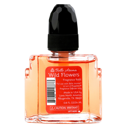 Belle Aroma Fragrance Oil Refill 4 Plugables® Wild Flowers