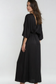 Satin Kimono Sleeve Maxi Dress