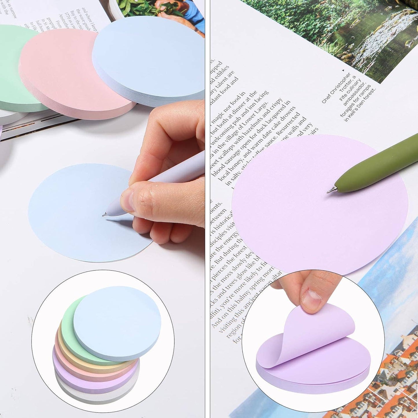 Colorful Round Sticky Notes