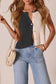 Two-Tone Button-Up Sweater Vest