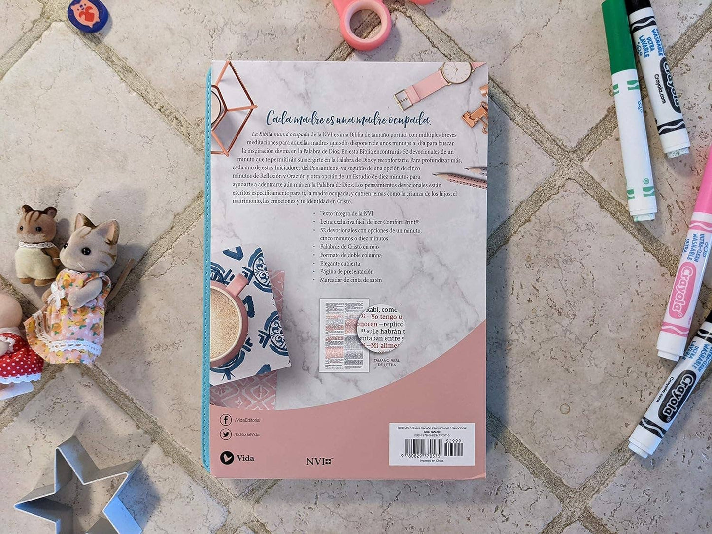 NVI, Biblia de la Mamá Ocupada, Leathersoft, Turquesa