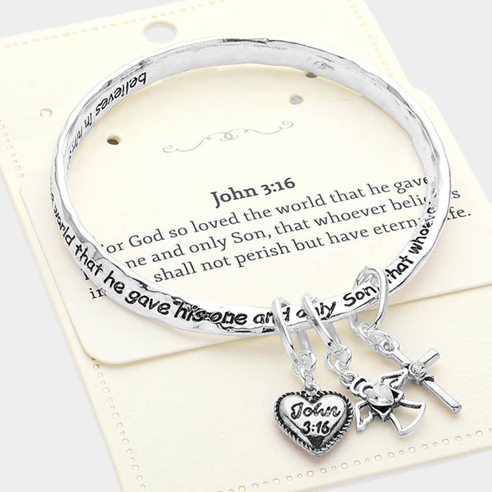 John 3:16 Bangle Bracelet