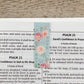 Magnetic Bookmark Set Vintage Floral Faith, Hope, Love