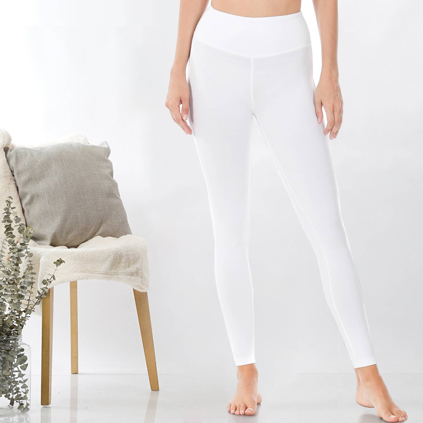 `.Tummy control waistband leggings