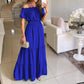 Women's Off-the-Shoulder Spring Short-Sleeve Maxi dress