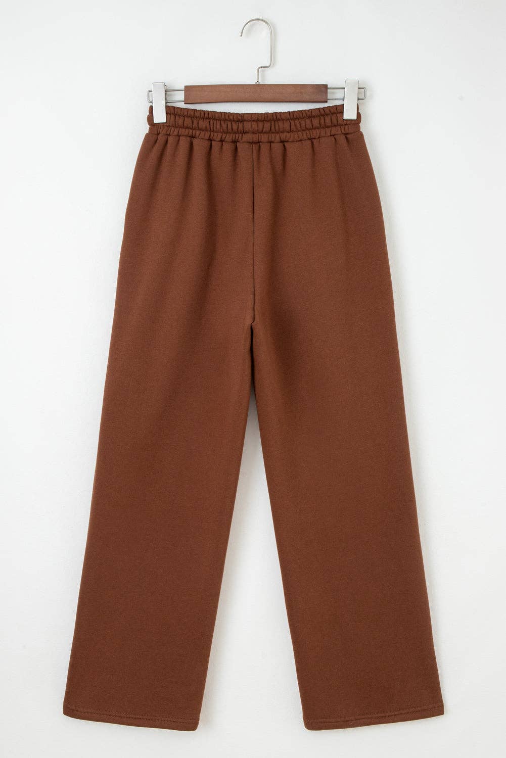 FB Leopard Drawstring Fleece Lined Elastic Waist Pants