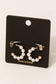 Pearl Beaded Hoop Earrings