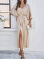 Satin Kimono Sleeve Maxi Dress