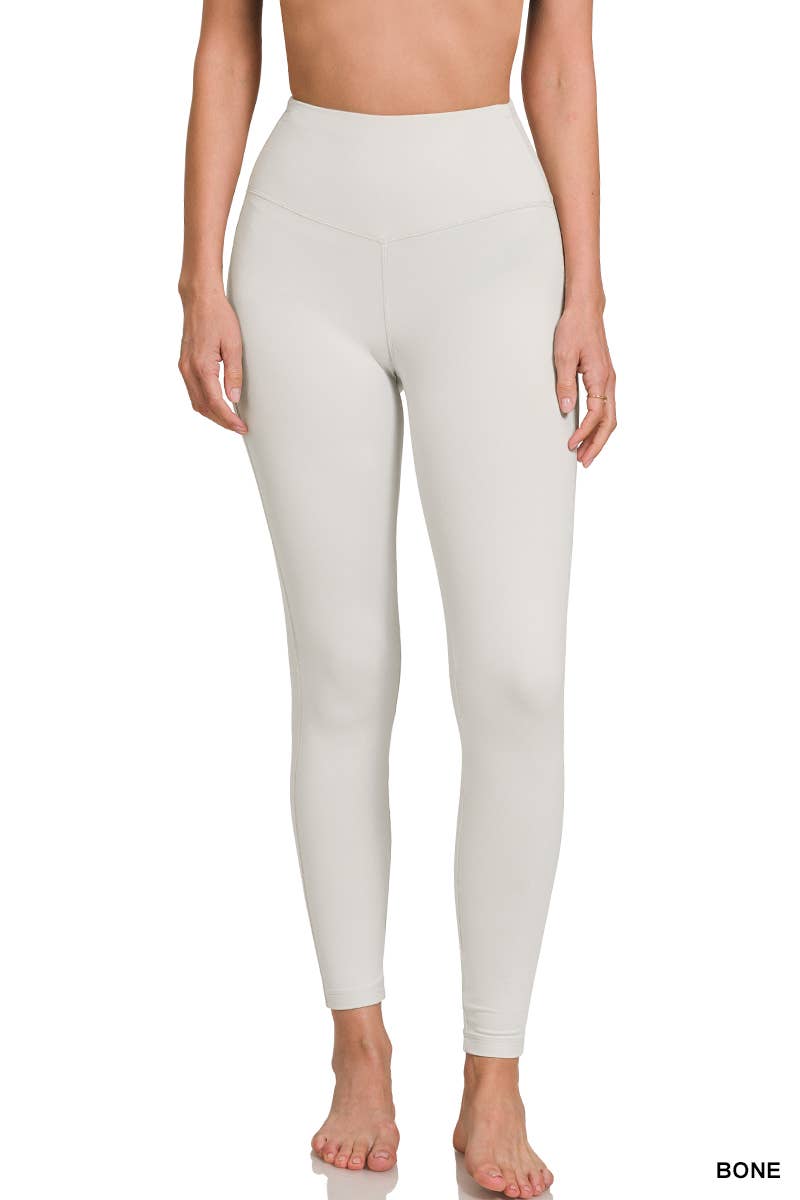 `.Tummy control waistband leggings