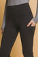 High Waisted Flared Leggins With Side Pockets