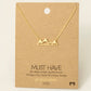 Mountain Cutout Pendant Necklace