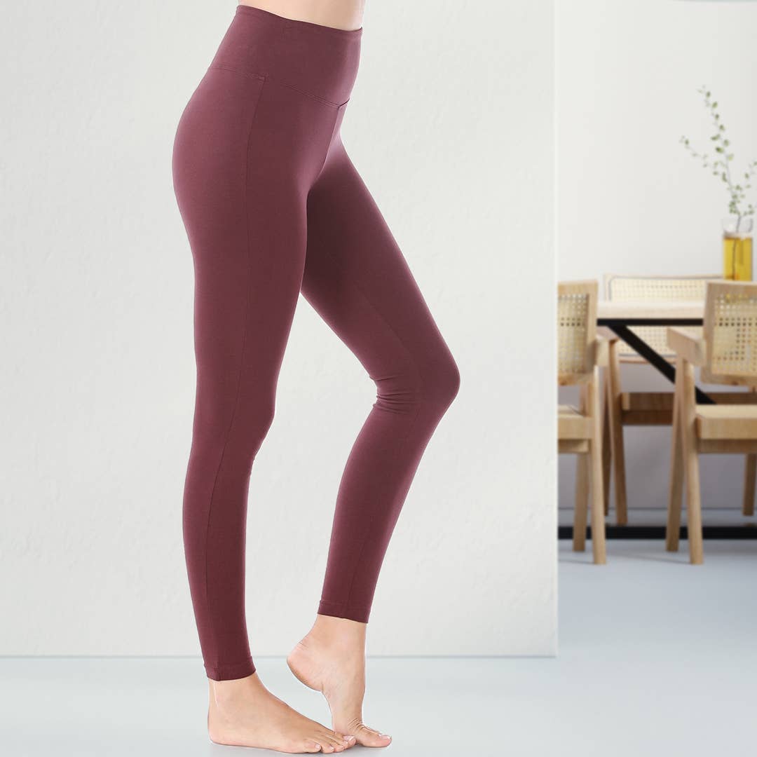 `.Tummy control waistband leggings